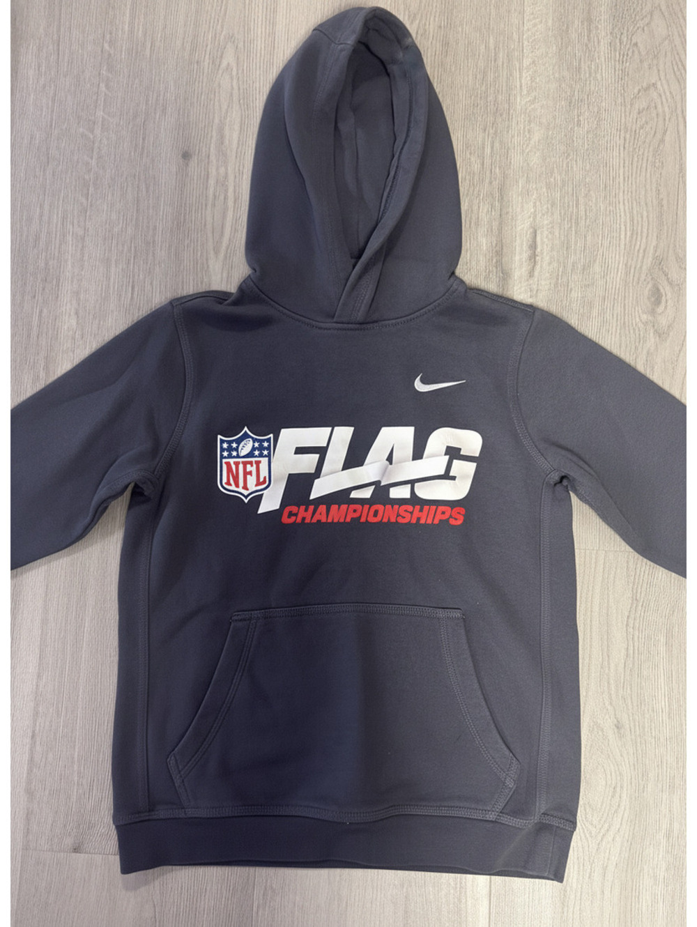 Nike NFL Flag Championships Black Pullover Hoodie Large